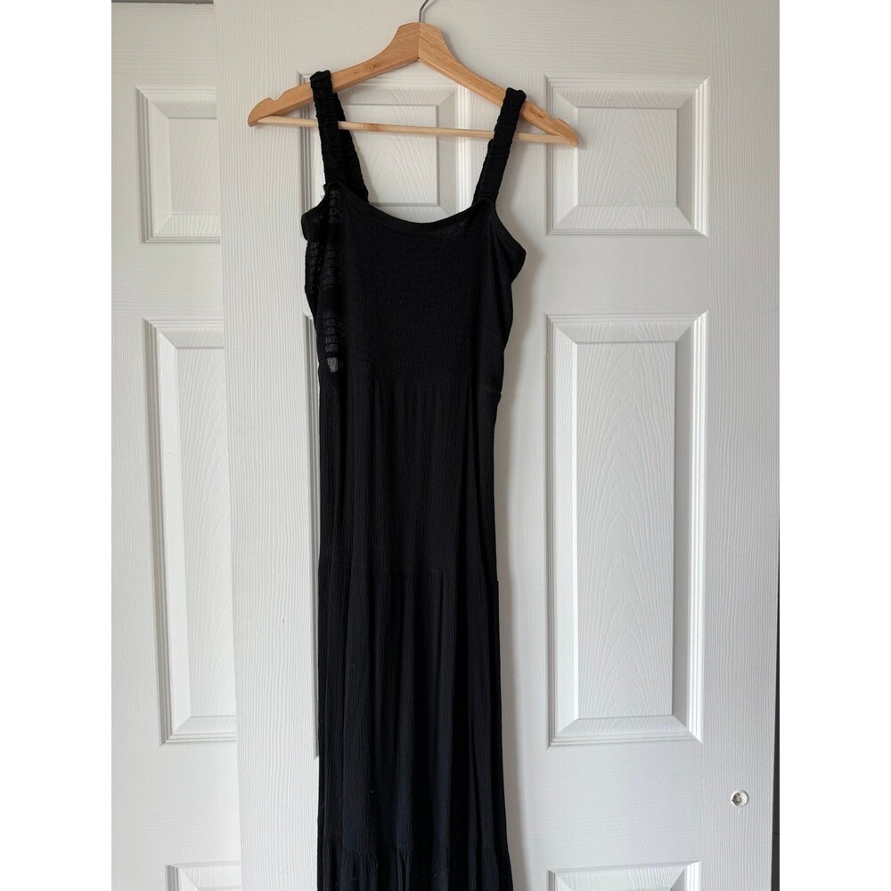 black maxi dress